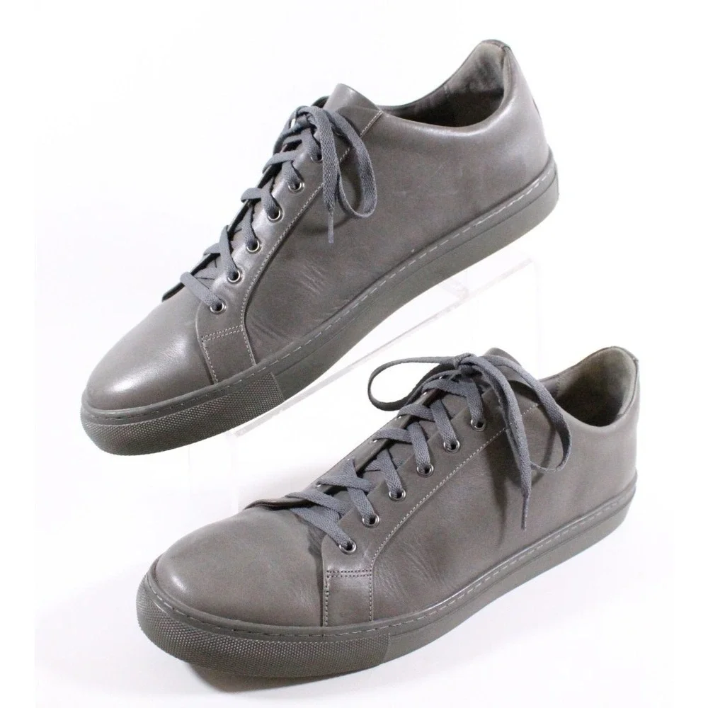 THURSDAY Boot Company Premier Low Top Sneaker Mens 16 Gray Leather Lace‎ Up